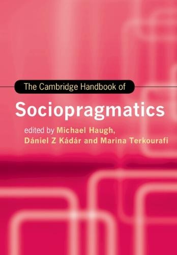 Cambridge Handbook Of Sociopragmatics