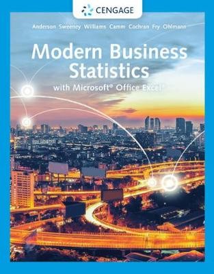 Modern Business Statistics with Microsoft (R) Excel (R)