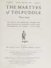 Book of the Martyrs of Tolpuddle 1834-1934