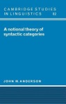 Notional Theory of Syntactic Categories