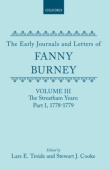 Early Journals and Letters of Fanny Burney: Volume III: The Streatham Years, Part I, 1778-1779
