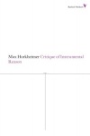 Critique of Instrumental Reason