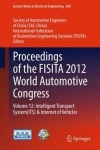 Proceedings of the FISITA 2012 World Automotive Congress