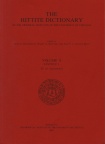 Hittite Dictionary of the Oriental Institute of the University of Chicago Volume S, fascicle 1 (sa- to saptamenzu)