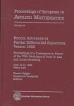 Recent Advances in Partial Differential Equations, Venice, 1996