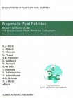 Progress in Plant Nutrition: Plenary Lectures of the XIV International Plant Nutrition Colloquium