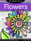 Zenspirations Coloring Book Flowers