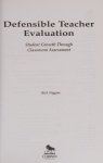 Defensible Teacher Evaluation