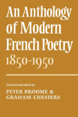 Anthology of Modern French Poetry (1850–1950)