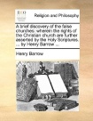 brief discovery of the false churches