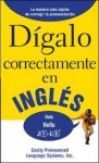 DIGALO CORRECTAMENTE EN INGLES