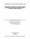 Energy-Efficiency Standards and Green Building Certification Systems Used by the Department of Defense for Military Construction and Major Renovations