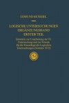 Logische Untersuchungen Erganzungsband Erster Teil