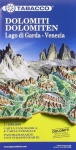 Dolomites / Lake Garda / Venice road map & panoramic map