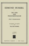 Die Idee der Phanomenologie