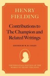 Henry Fielding: Contributions to The Champion, and Related Writings