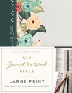 KJV Large Print Bible, Journal the Word, Reflect, Journal or Create Art Next to Your Favorite Verses (Green Cloth Over Board, Red Letter, Comfort Prin