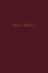 NKJV, Pew Bible, Large Print, Hardcover, Burgundy, Red Letter, Comfort Print