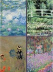 Set of Four Magnetic Notepads: Monet