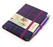 Waverley S.T. (S): Thistle Mini with Pen Pocket Genuine Tartan Cloth Commonplace Notebook