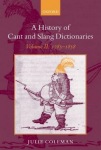 History of Cant and Slang Dictionaries