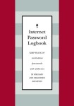 Internet Password Logbook (Red Leatherette)