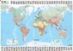 World - Michelin rolled & tubed wall map Encapsulated