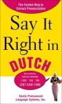 Say It Right in Dutch