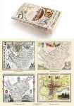 Cheshire 1611 - 1840 - Fold Up Map that features a collection of Four Historic Maps, John Speed's County Map 1611, Johan Blaeu's County Map of 1648, T