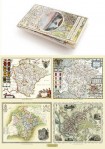 Devon 1611 - 1836 - Fold Up Map that features a collection of Four Historic Maps, John Speed's County Map 1611, Johan Blaeu's County Map of 1648, Thom