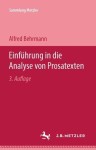 Einfuhrung in die Analyse von Prosatexten