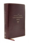NKJV, Charles F. Stanley Life Principles Bible, 2nd Edition, Leathersoft, Burgundy, Comfort Print