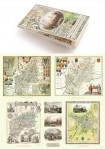 Gloucestershire 1611 - 1836 - Fold Up Map that features a collection of Four Historic Maps, John Speed's County Map 1611, Johan Blaeu's County Map of 