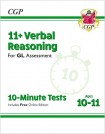 11+ GL 10-Minute Tests: Verbal Reasoning - Ages 10-11 Book 1 (with Online Edition)