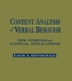 Content Analysis of Verbal Behavior