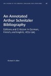 Annotated Arthur Schnitzler Bibliography