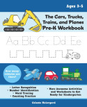 Cars, Trucks, Trains, and Planes Pre-K Workbook