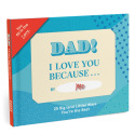Knock Knock Dad, I Love You Because … Book Fill in the Love Fill-in-the-Blank Book & Gift Journal