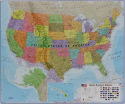 USA political laminated