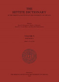 Hittite Dictionary of the Oriental Institute of the University of Chicago. Volume S, Fasc 4
