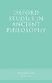 Oxford Studies in Ancient Philosophy, Volume 61