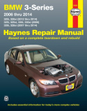 BMW 3-Series 320i & 320xi (2012-2014), 325i, 325xi, 330i & 330xi (2006) & 328i & 328xi (2007-2014) Haynes Repair Manual (USA)