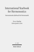 International Yearbook for Hermeneutics / Internationales Jahrbuch fur Hermeneutik