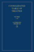 International Law Reports, Consolidated Table of Treaties