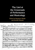 Lied at the Crossroads of Performance and Musicology
