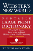Webster's New World Portable Large Print Dictionary, Second