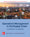Operations Management In The Supply Chain: Sustainability and Resilience: 2024 Release ISE