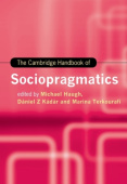 Cambridge Handbook of Sociopragmatics