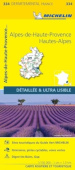 Alpes-de-Haute-Provence, Hautes-Alpes - Michelin Local Map 334