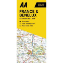 AA Road Map France & Benelux